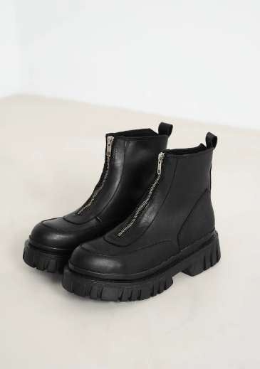 Botines Island cuero de cuero - Zapatos mujer | DgraciaShoes