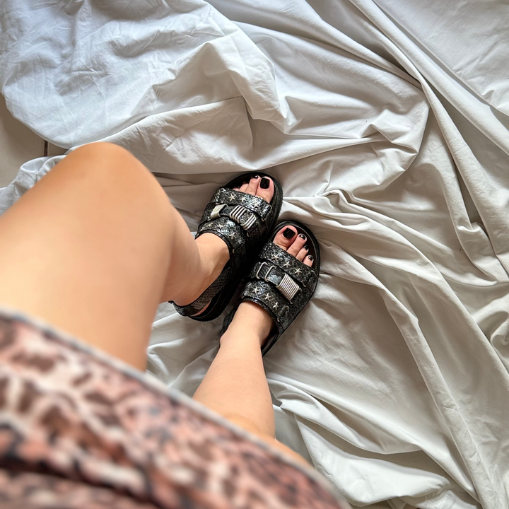 Sandalia Naive Black Snake