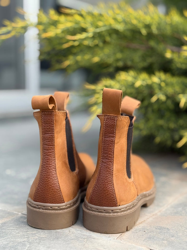 Amanda Avellana de cuero - Zapatos mujer | DgraciaShoes