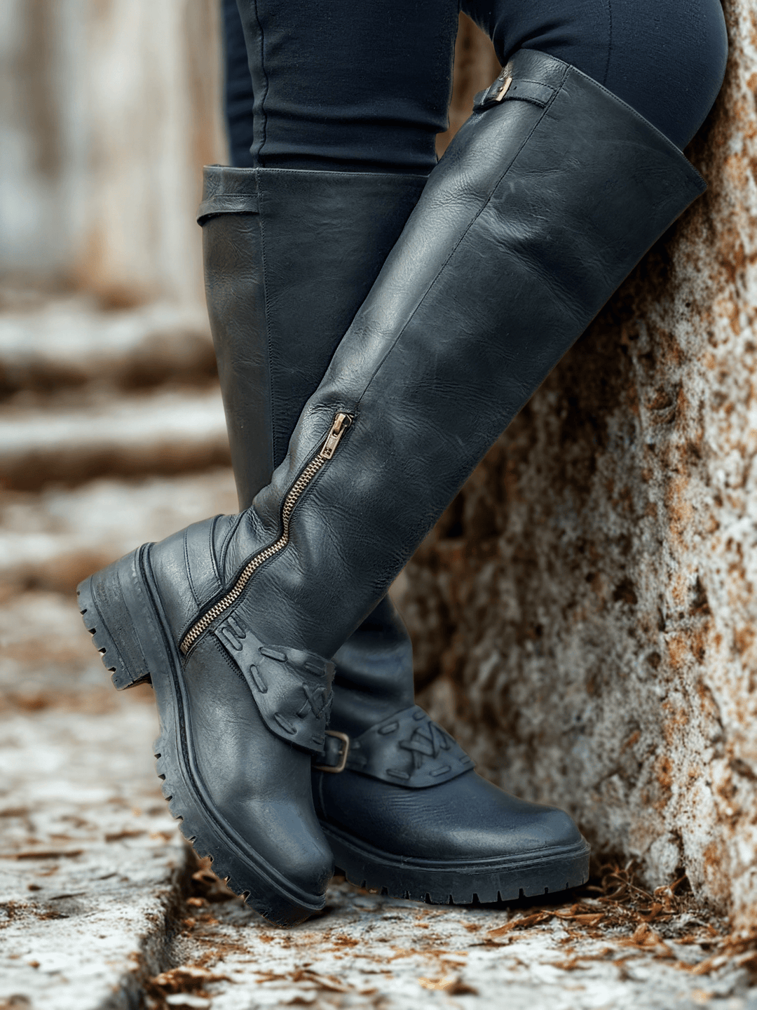 Botas Cleo – Cuero Natural Mujer | Dgracia Shoes de cuero - Zapatos mujer | DgraciaShoes
