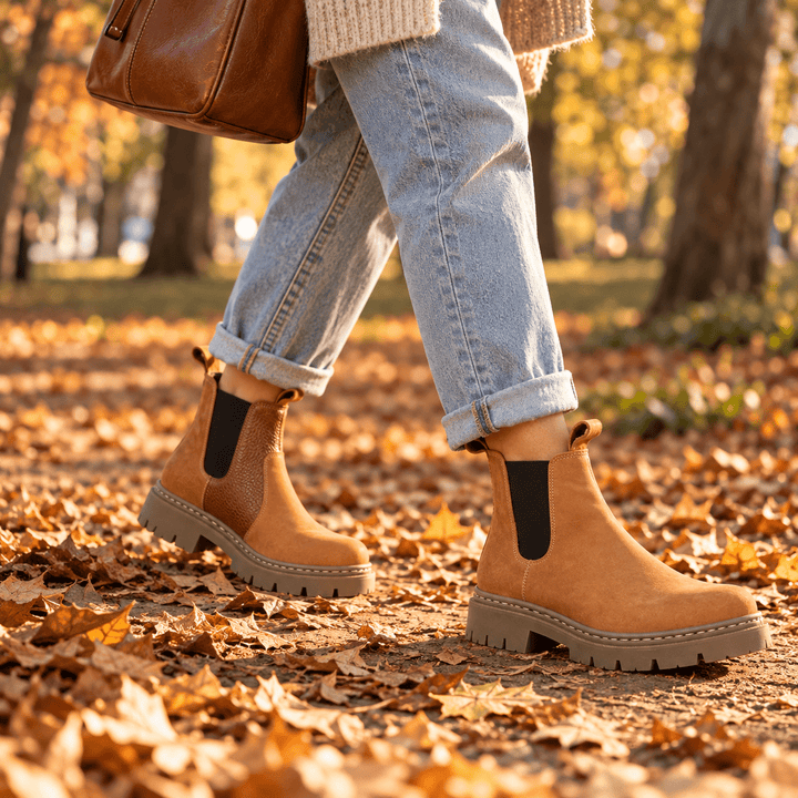 Bototos Amanda Avellana – Cuero Graso Natural | Dgracia Shoes de cuero - Zapatos mujer | DgraciaShoes