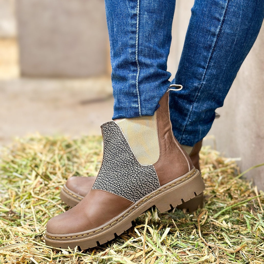 Bototos Amanda Taupe Terra de cuero - Zapatos mujer | DgraciaShoes