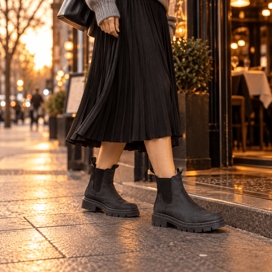 Bototos Amanda Total Black | Dgracia Shoes de cuero - Zapatos mujer | DgraciaShoes