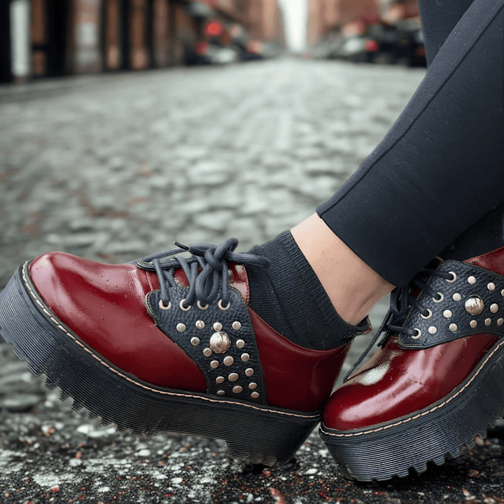 Zapato Alexandra Burdeo Richato – Cuero Natural Mujer | Dgracia Shoes de cuero - Zapatos mujer | DgraciaShoes