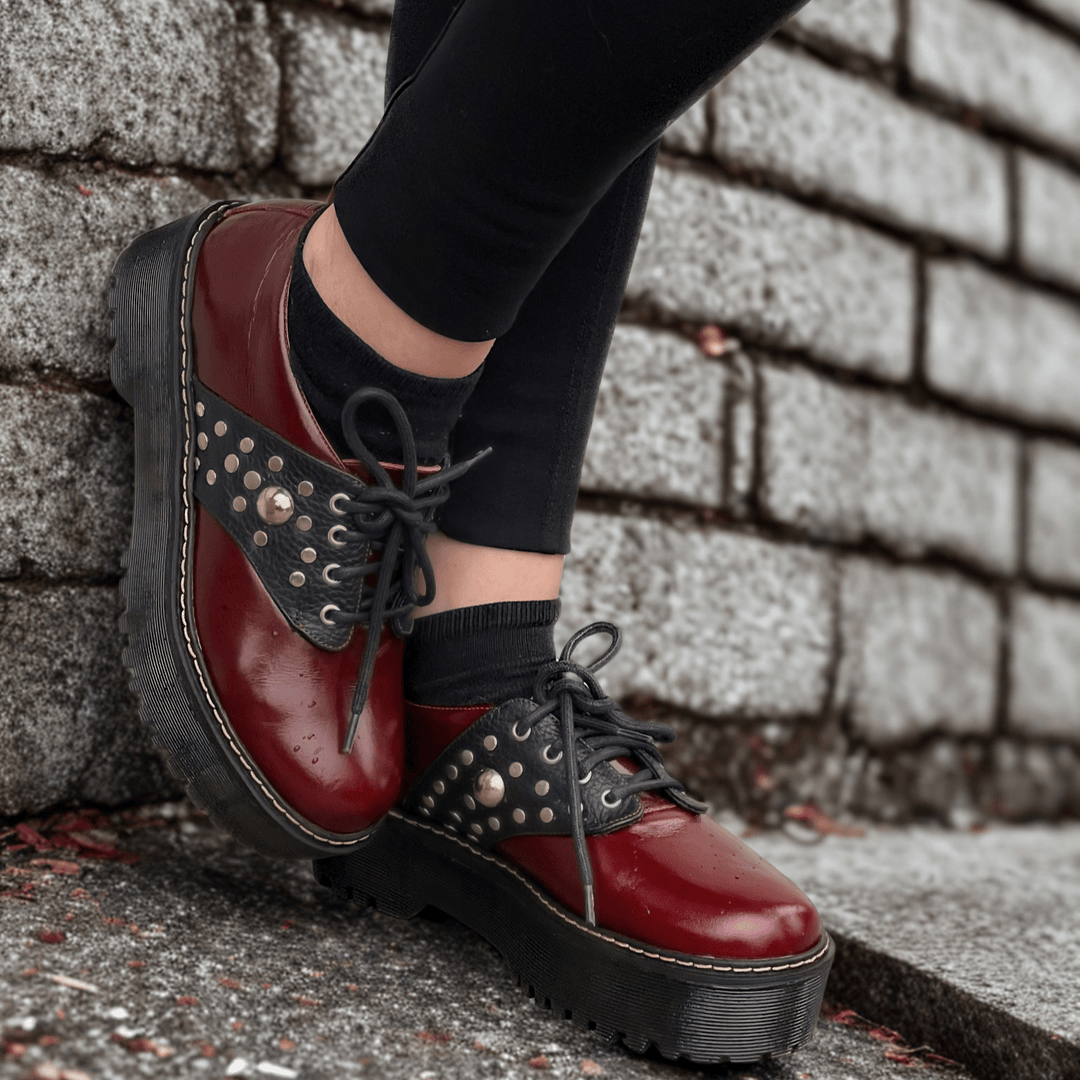 Zapato Alexandra Burdeo Richato – Cuero Natural Mujer | Dgracia Shoes de cuero - Zapatos mujer | DgraciaShoes