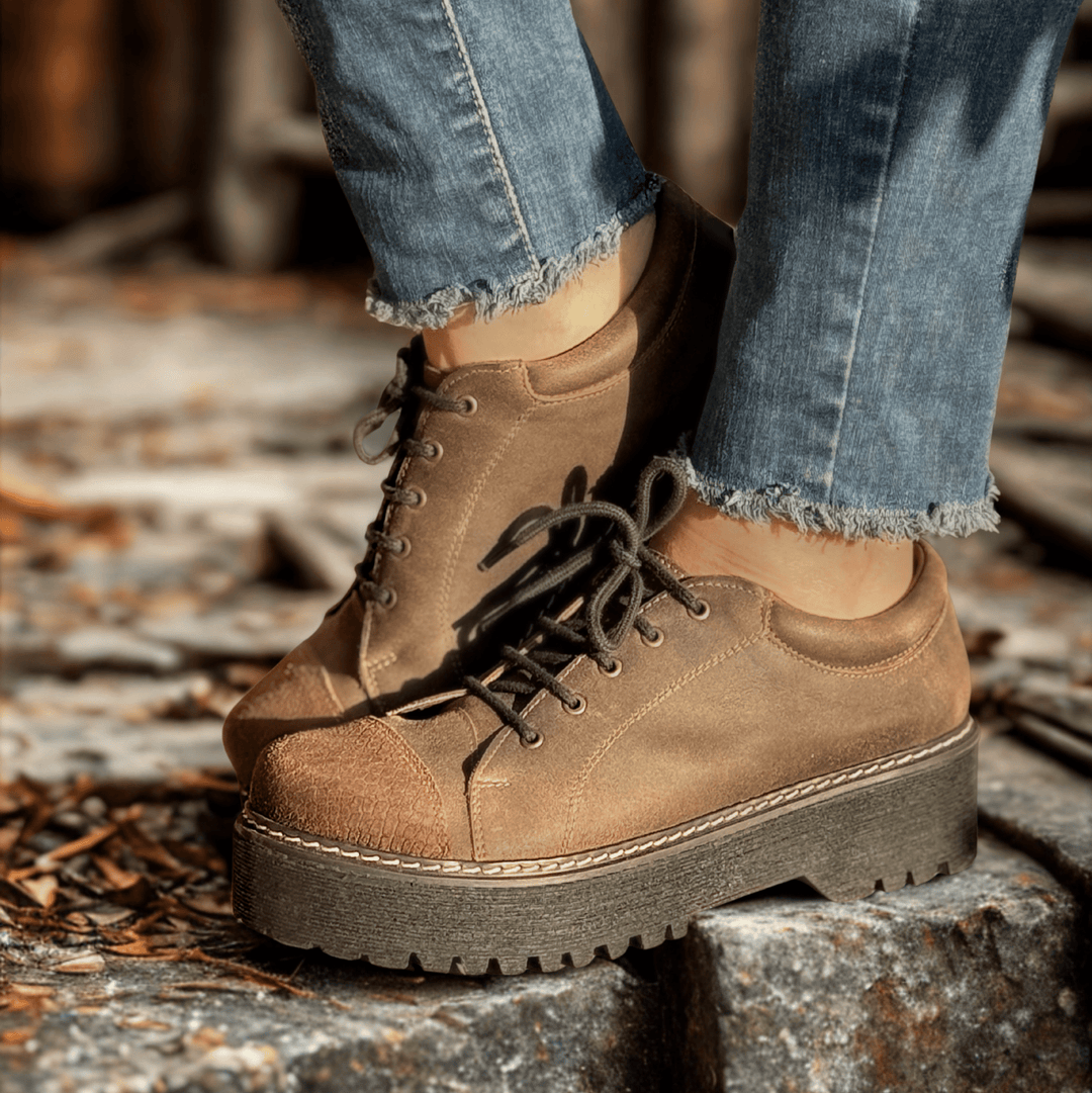 Zapato Fran Chocolate – Cuero Natural Mujer | Dgracia Shoes de cuero - Zapatos mujer | DgraciaShoes