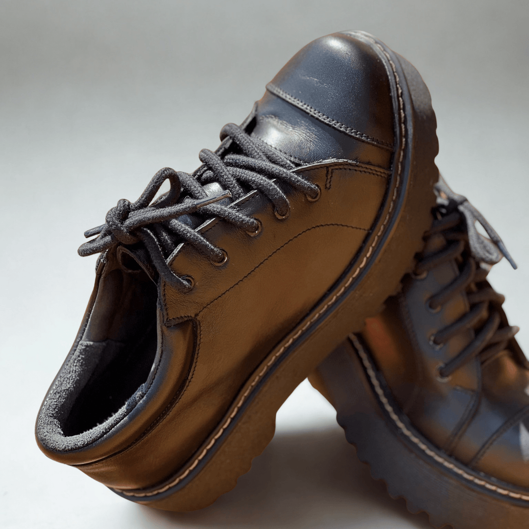 Zapato Fran – Negro Cuero Liso | DGracia Shoes de cuero - Zapatos mujer | DgraciaShoes