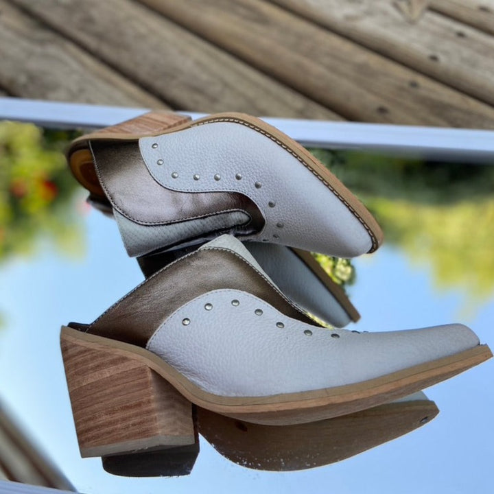 Puntilla Fernanda Blanco plata