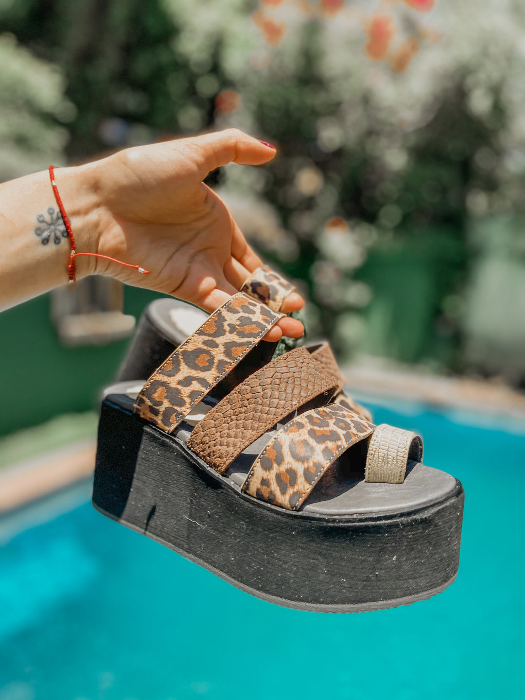 Sandalias Eva Brown Leopard