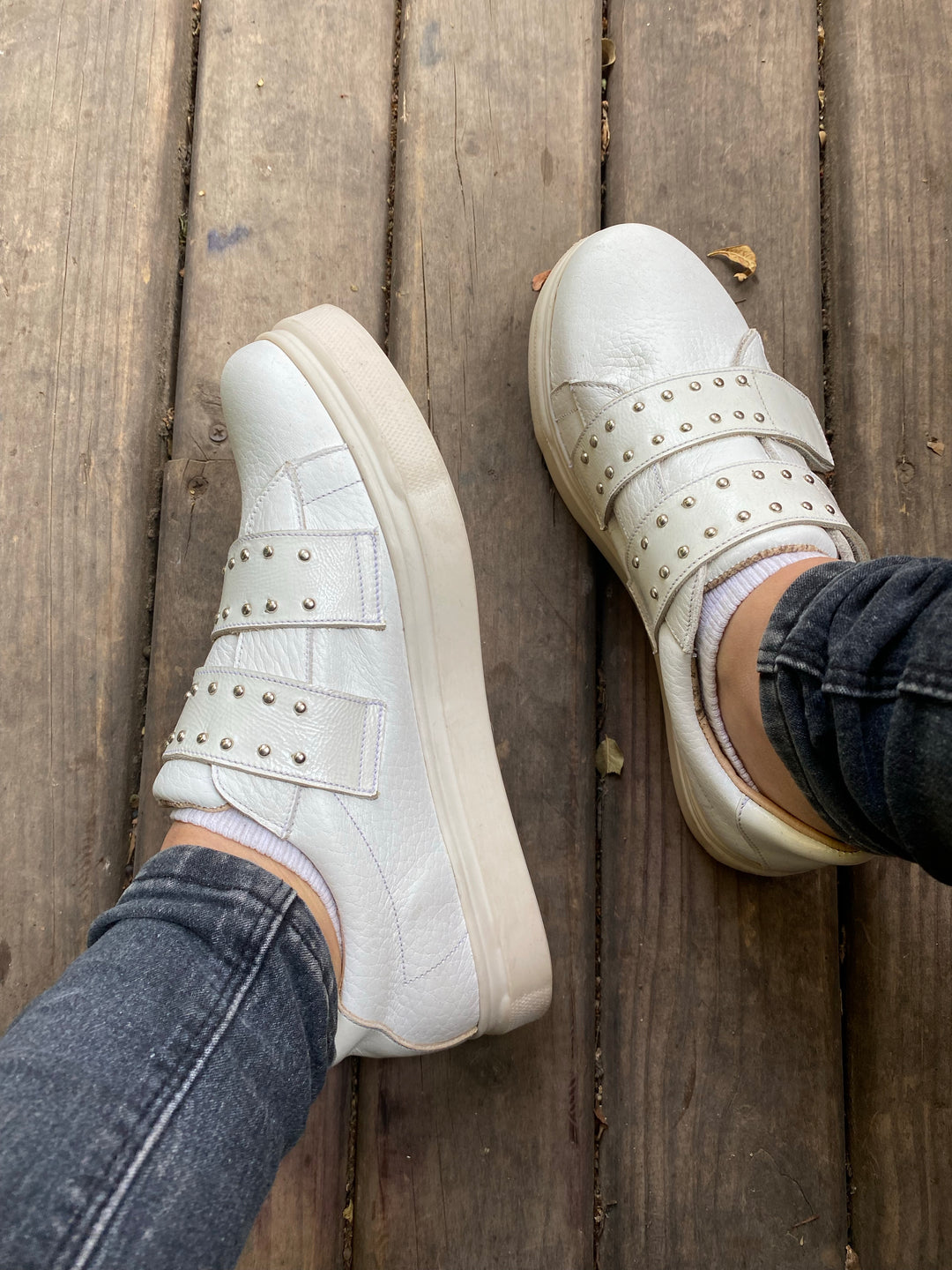 Zapatillas Blanca Tachitas
