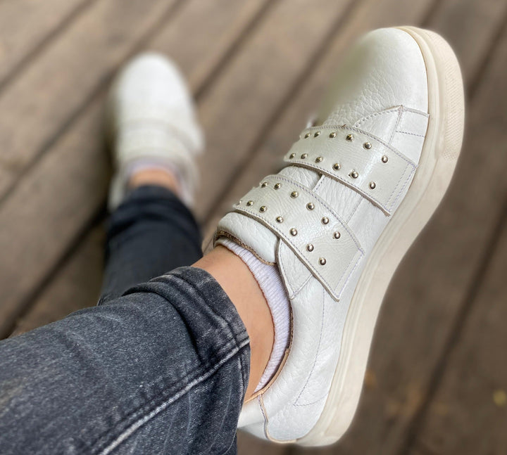 Zapatillas Blanca Tachitas